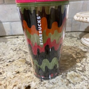 Starbucks 2023 Glow in the Dark Halloween Tumbler with stickers
